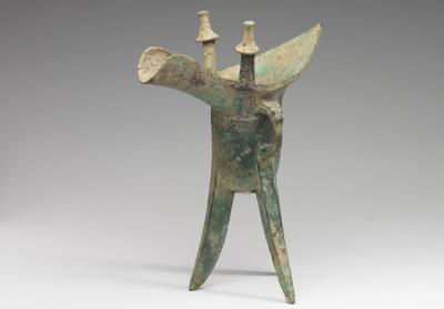 图片[3]-Jue wine/water vessel with inscription “Chen chen x” dedicated to Fu Yi, Western Zhou dynasty (c. 1046-771BCE)-China Archive